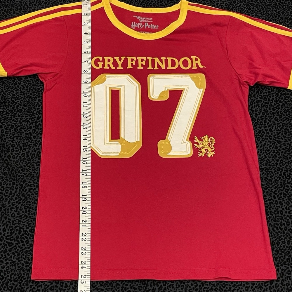 Universal Studios Harry Potter T-Shirt XS Gryffindor Quidditch Ringer Jersey - Picture 4 of 5